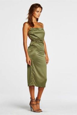 Maurie & Eve Apache dress - wilderness green for rent on The Volte - image 1