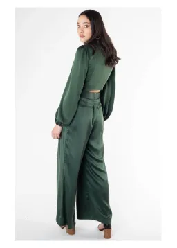 Zimmermann Espionage Silk Set Green Size 0/ AU 8 for rent on The Volte - image 2