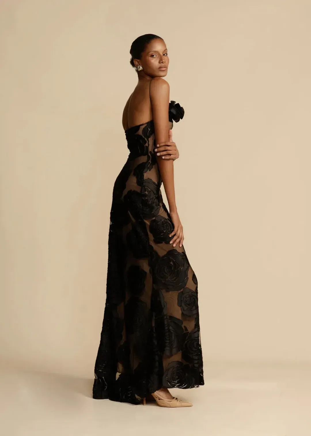 Arcina Ori Marcella Dress Black Size 6  for rent on The Volte - main image