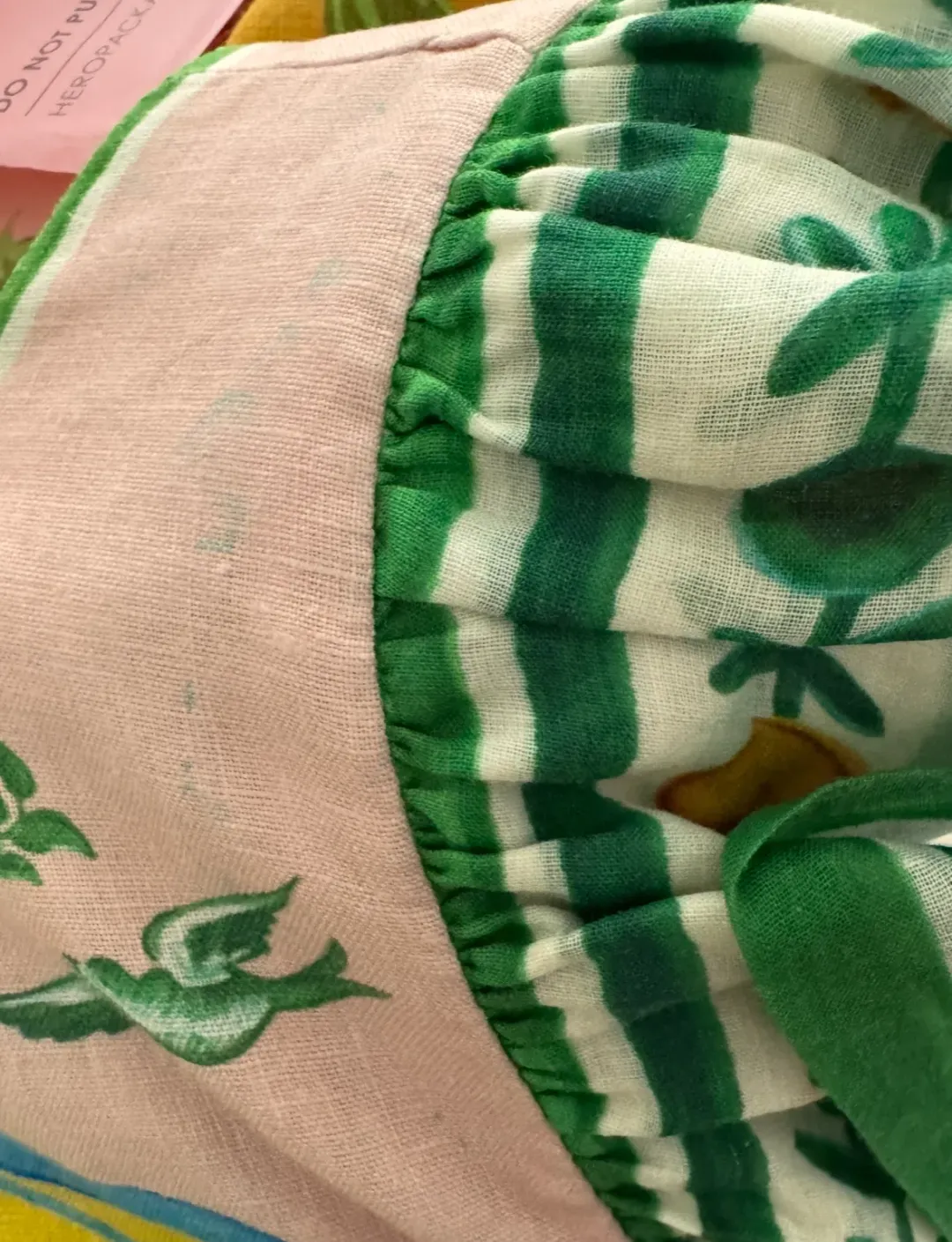 Alemais Porcelain Frill Midi Dress Print Size 14 for rent on The Volte - main image