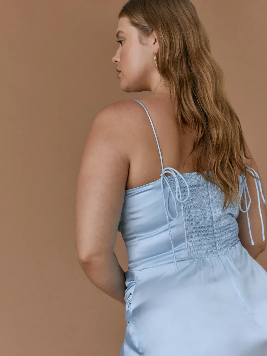 Reformation Marguerite Silk Dress Horizon Blue Size US 0 / AU 4 for rent on The Volte - main image