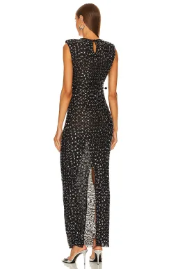 Self Portrait Rhinestone Gown in Black Size 8 for rent on The Volte - image 3