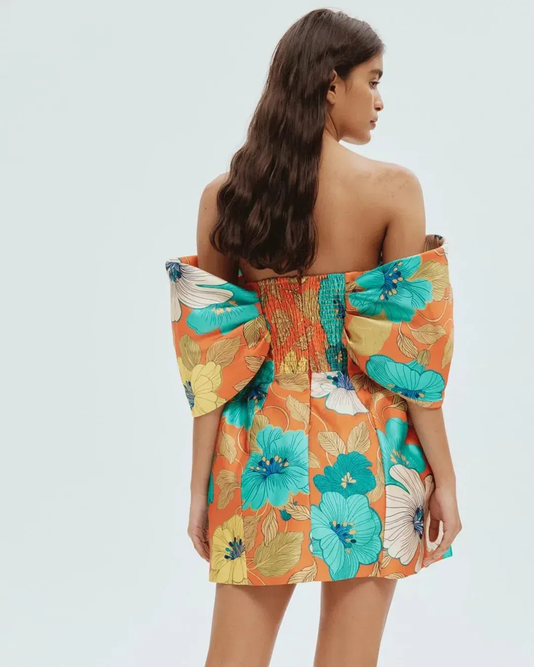 Alemais Piato Sculpt Mini Dress Floral Size 10 for rent on The Volte - main image