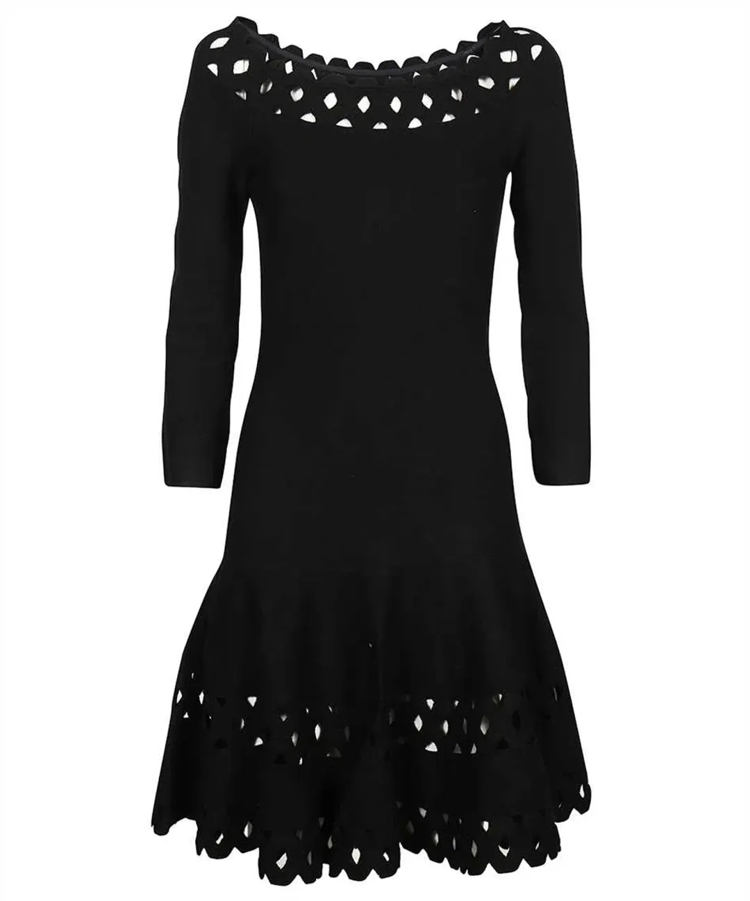 Emporio Armani  Madonna Cutout A Line Dress Black Size IT 40 / AU 12 for rent on The Volte - main image