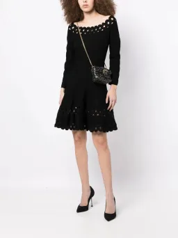 Emporio Armani  Madonna Cutout A Line Dress Black Size IT 40 / AU 12 for rent on The Volte - image 1