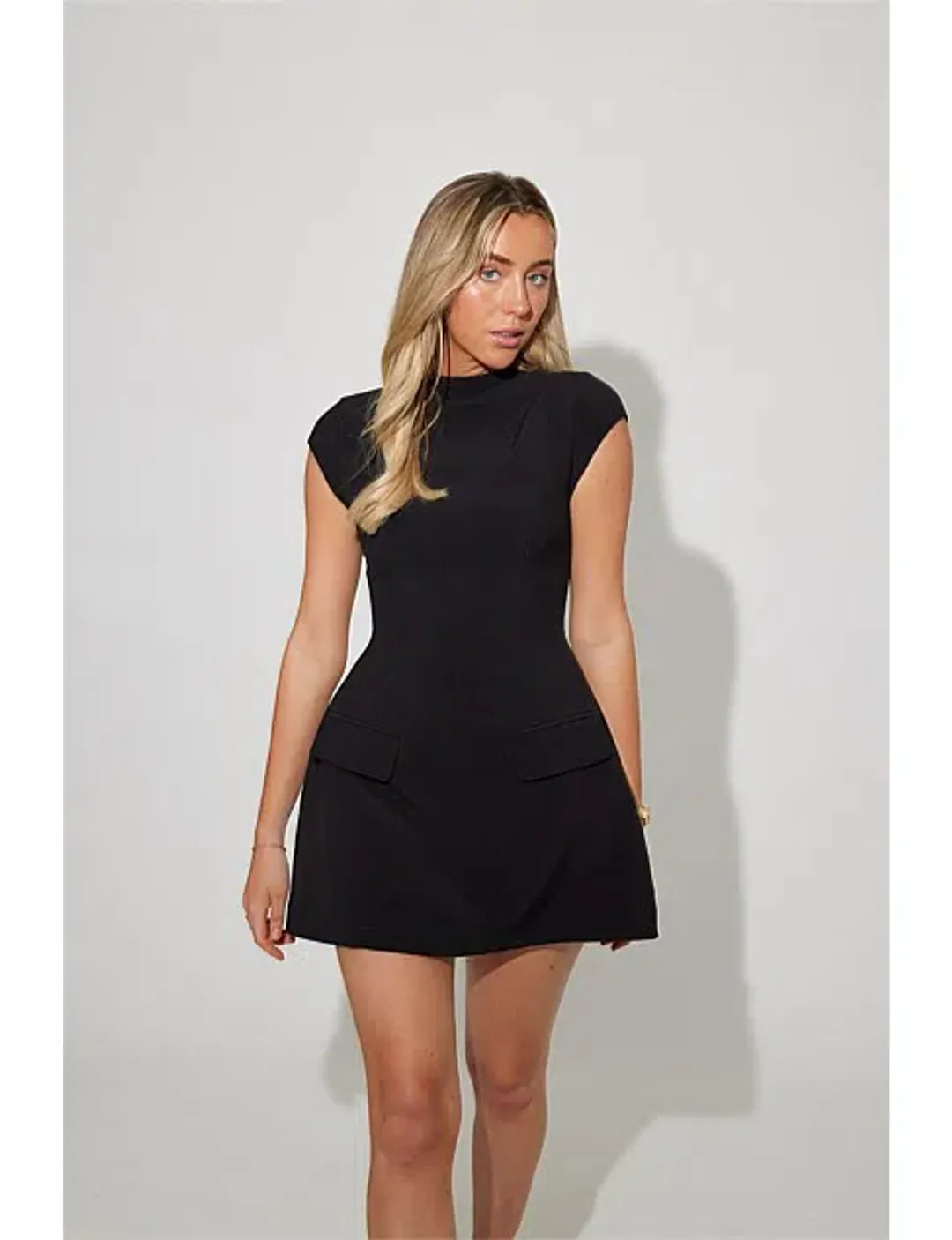 Odd Muse The Ultimate Muse Cap Sleeve Mini Dress Black Size S / AU 8 for rent on The Volte - main image