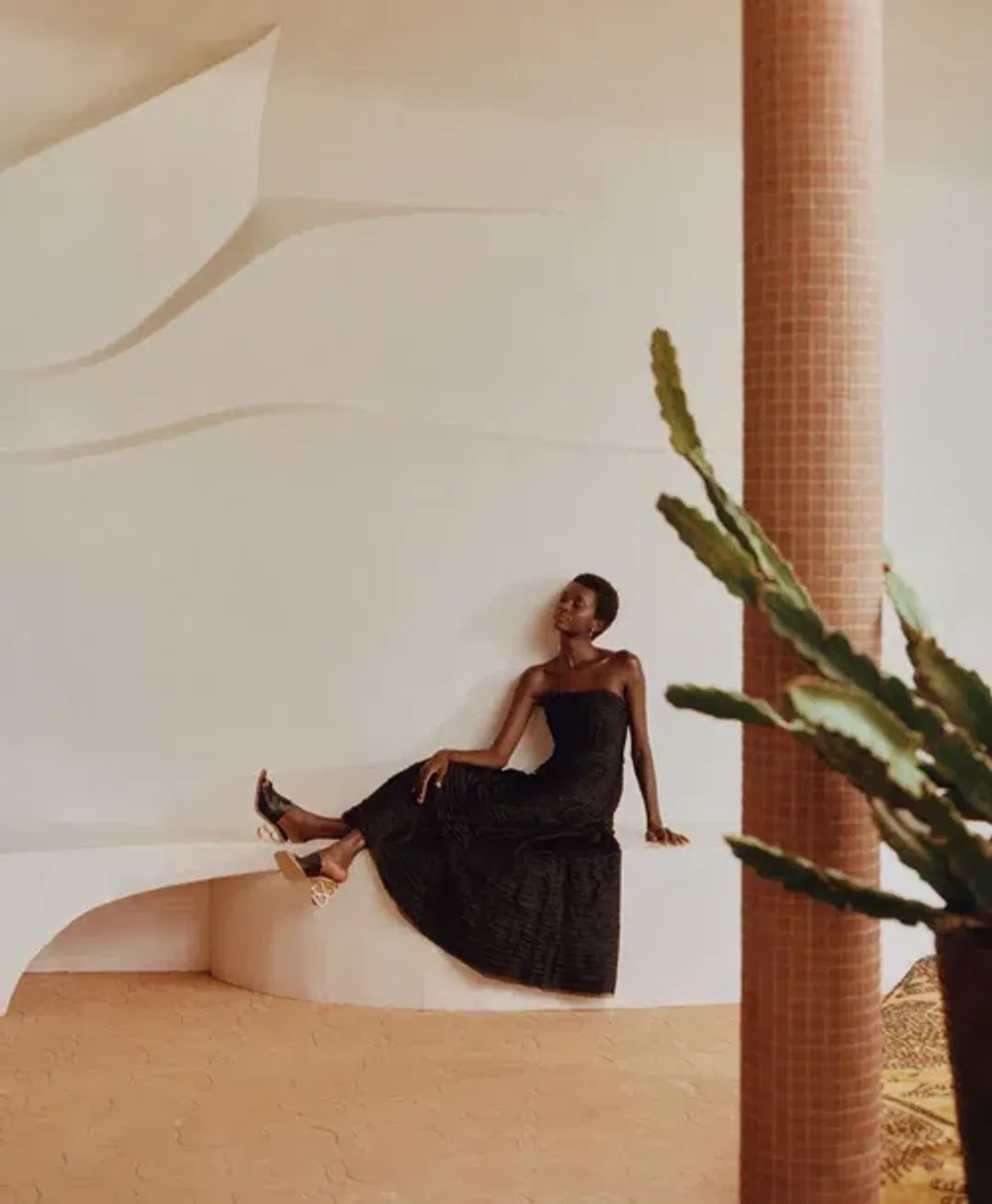 Aje Soundscape Maxi Dress in Black Size 8 for rent on The Volte - main image