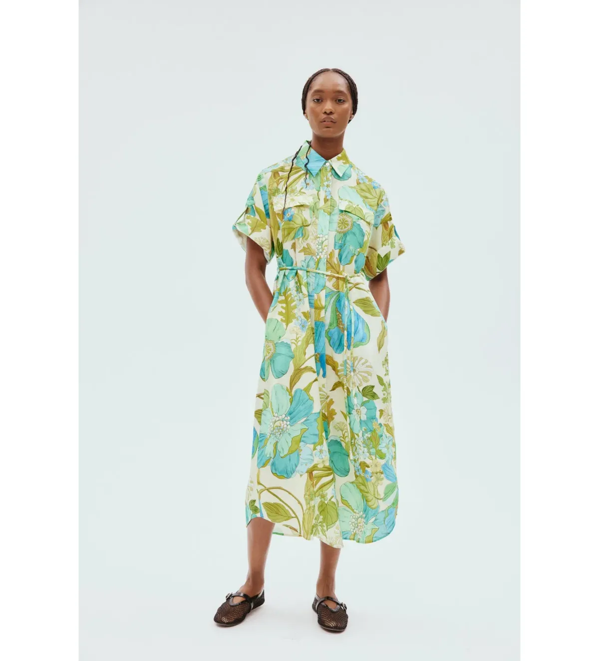 Alemais Janis Shirtdress Floral Size 12  for rent on The Volte - main image