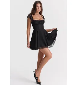 House of CB Kaia A Line Mini Lace Dress  Black Size S/Au 8 for rent on The Volte - image 1