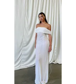 NOVICH Gabrielle Maxi Dress White Size XS/Au 6 for rent on The Volte - image 1