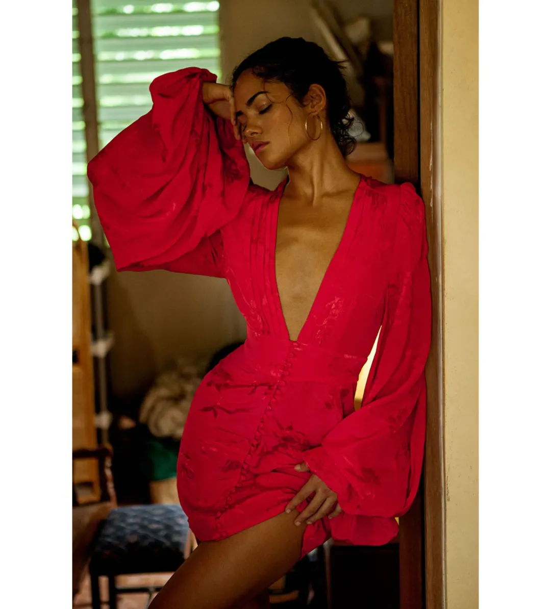 Rat & Boa Isabella Dress Red Size 6 for rent on The Volte - main image