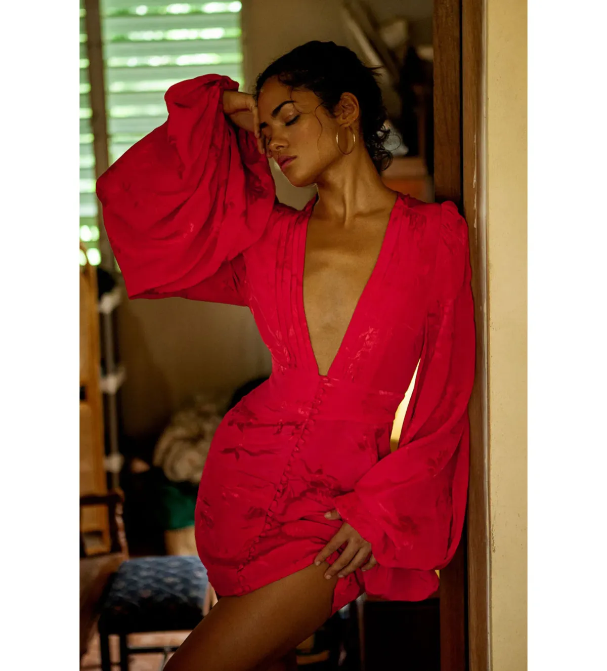 Rat & Boa Isabella Dress Red Size 6 for rent on The Volte - main image