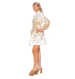 Zimmermann Matchmaker Buttoned Mini Dress Size 1/ AU 10 for rent on The Volte - image 2