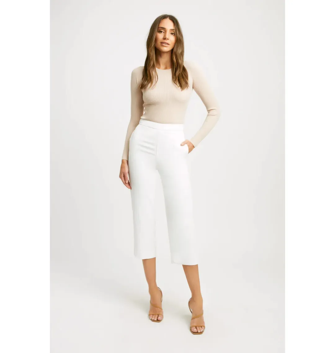 Kookai Oyster Pant White Size AU 12 for rent on The Volte - main image