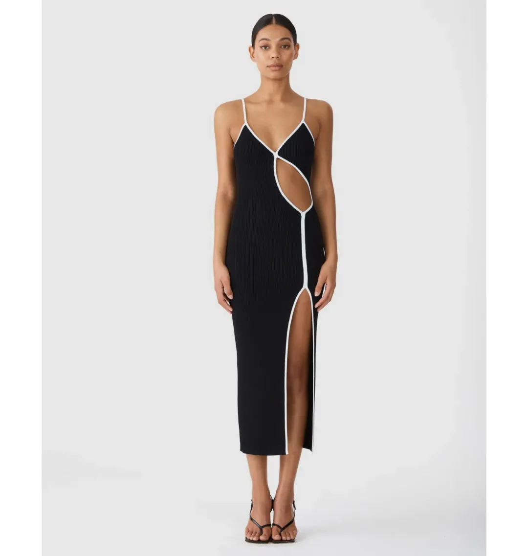 San Sloane Webb Midi in Black Size S / AU 8 for rent on The Volte - main image