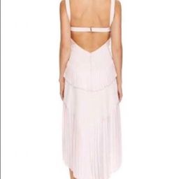 DION LEE -  "Broken Pinafore" Dress in Black with Pink strap (back) for rent on The Volte - image 3