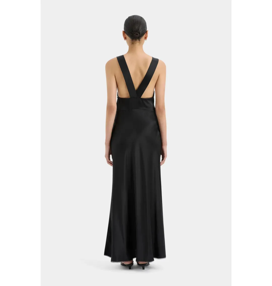 Sir The Label Aries Cut Out Gown In Black Size 1 / AU 8 for rent on The Volte - main image