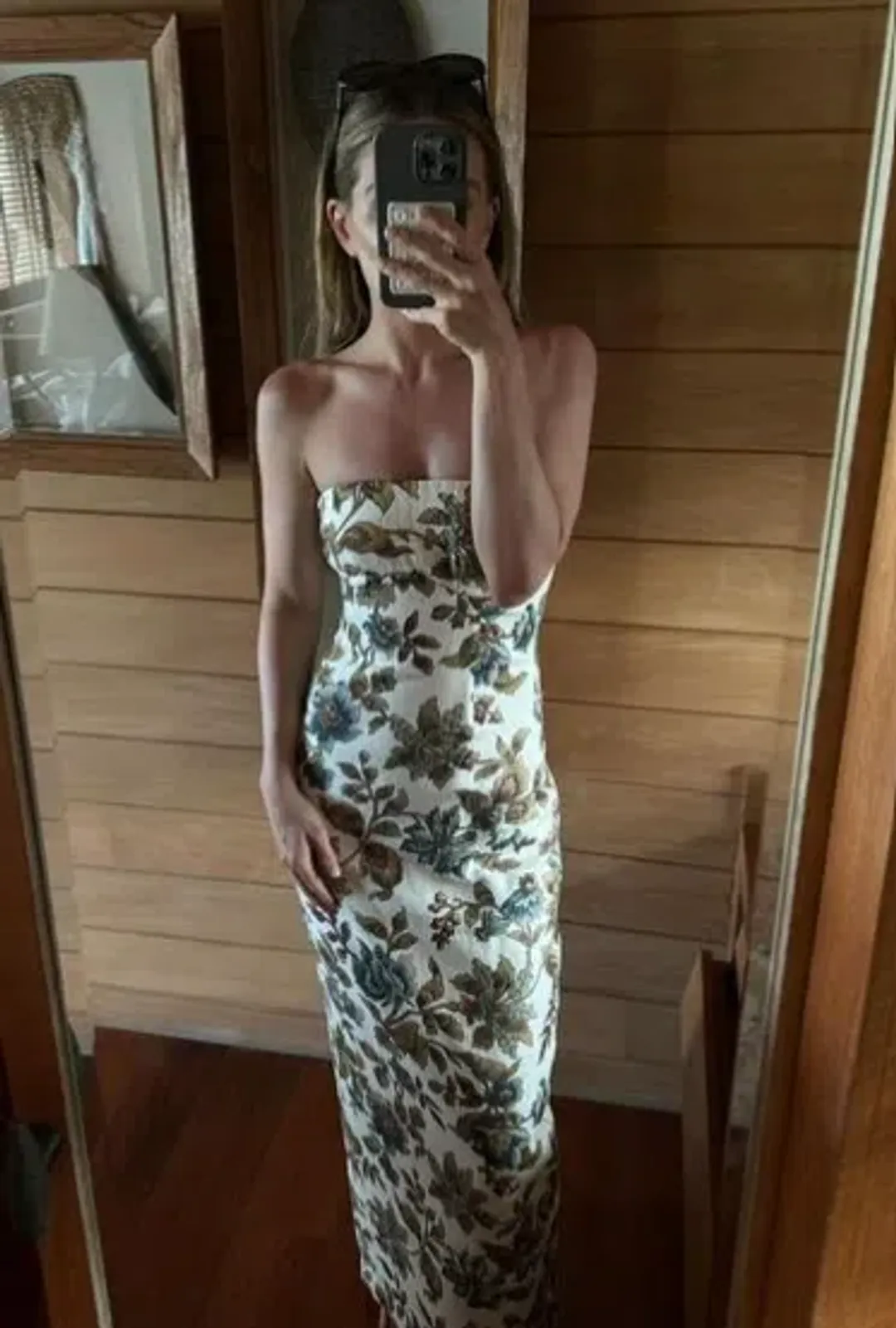 Sir the Label Eleanora Column Midi Dress Viola Floral Print Size 6 for rent on The Volte - main image