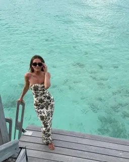 Sir the Label Eleanora Column Midi Dress Viola Floral Print Size 6 for rent on The Volte - image 2