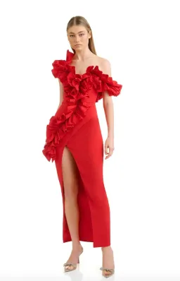 Eliya the Label Rossana Dress Red Size S / AU 8 for rent on The Volte - image 4