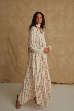 Aje Ponte Bleu Overture Pleat Midi Dress Print Size 6 for rent on The Volte - image 5