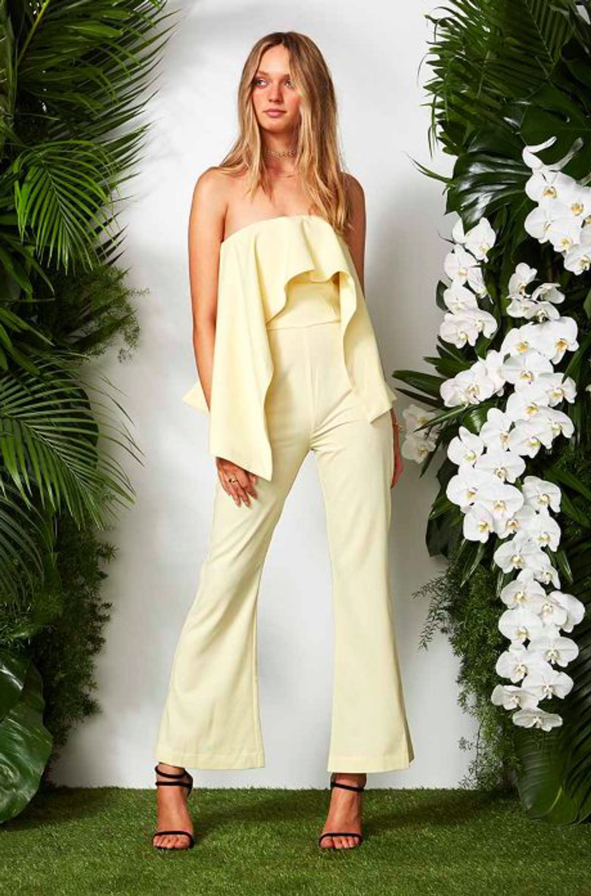 Maurie and Eve Francois Jumpsuit Yellow Size 10 for rent on The Volte - main image