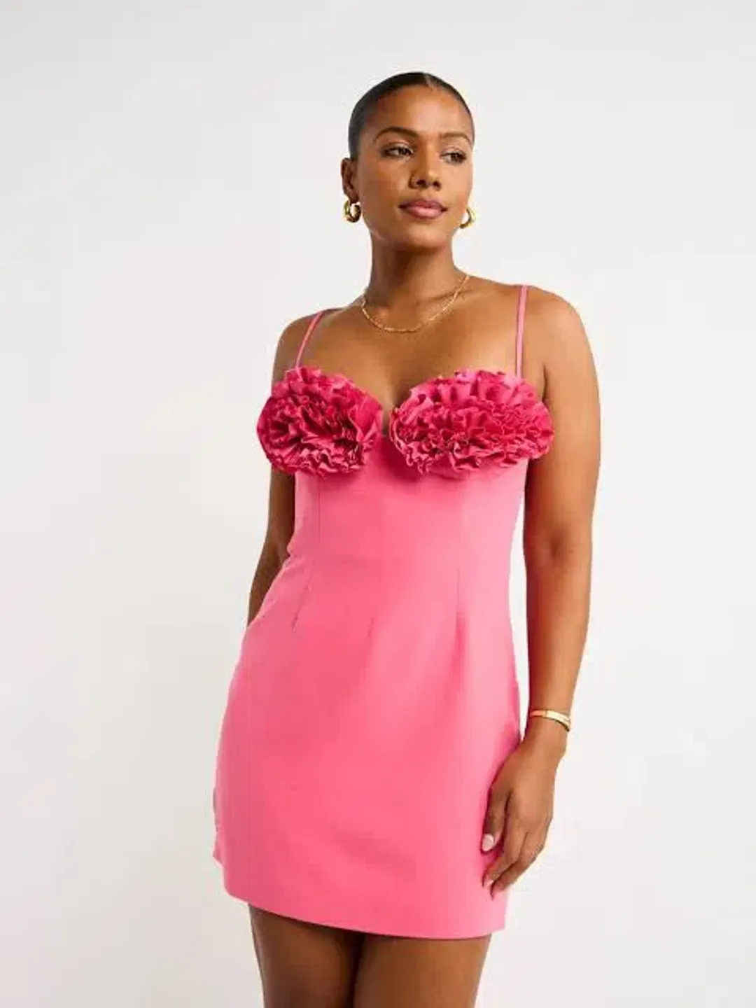 Rachel Gilbert Margot Mini Dress Pink Size 2 / AU 10 for rent on The Volte - main image