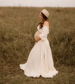 We Are Reclamation There Is Nothing Quite Like You Two Piece Ivory Gown One Size for rent on The Volte - image 3