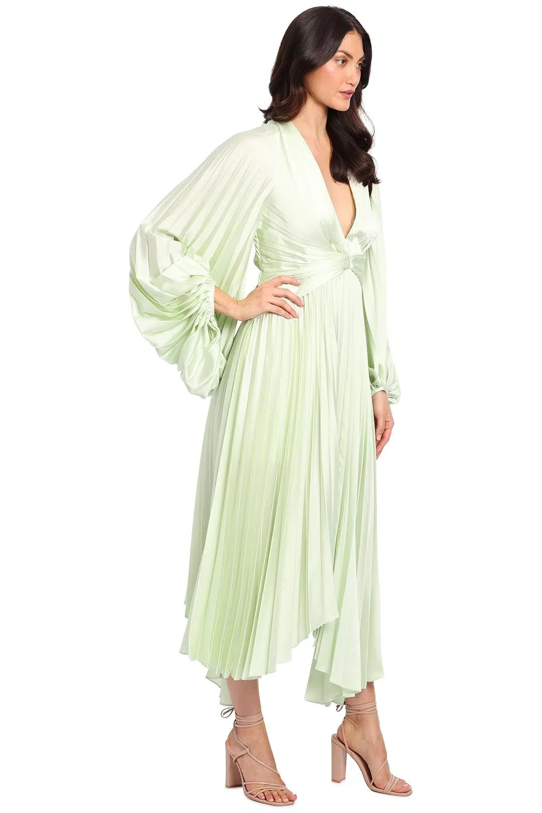 Acler Palms Dress in Cool Mint Size 10 for rent on The Volte - main image