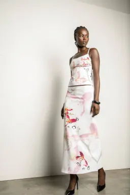 With Harper Lu Purity Blossom Set Floral Size S/AU 8 for rent on The Volte - image 2