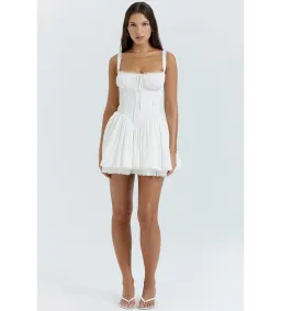 House of CB Pietra Corset Mini Dress White Size 8  for rent on The Volte - image 1