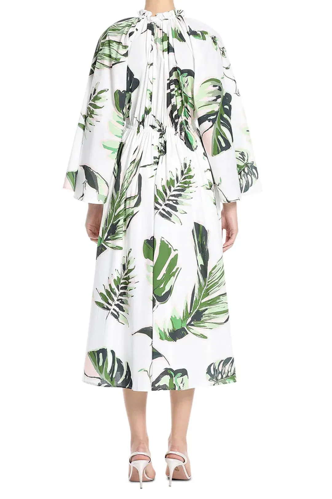 Leo Lin Alexia Midi Dress in Botanica Print Size 16 for rent on The Volte - main image