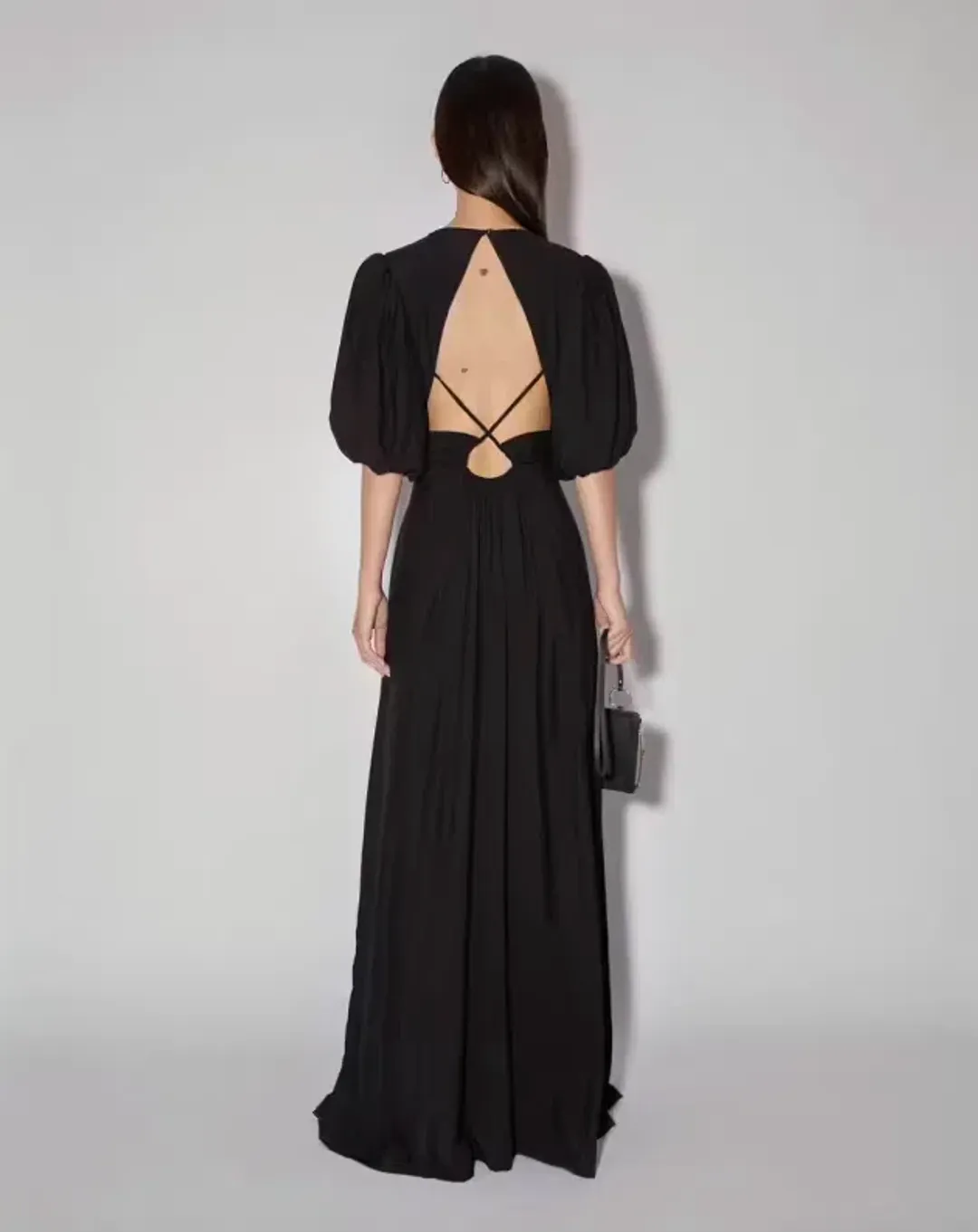 Magali Pascal The Pallida Maxi Dress Black Size 12  for rent on The Volte - main image