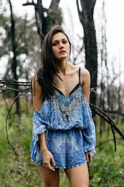 Camilla Bosphorous Drop Shoulder Playsuit Size 8 for rent on The Volte - image 8