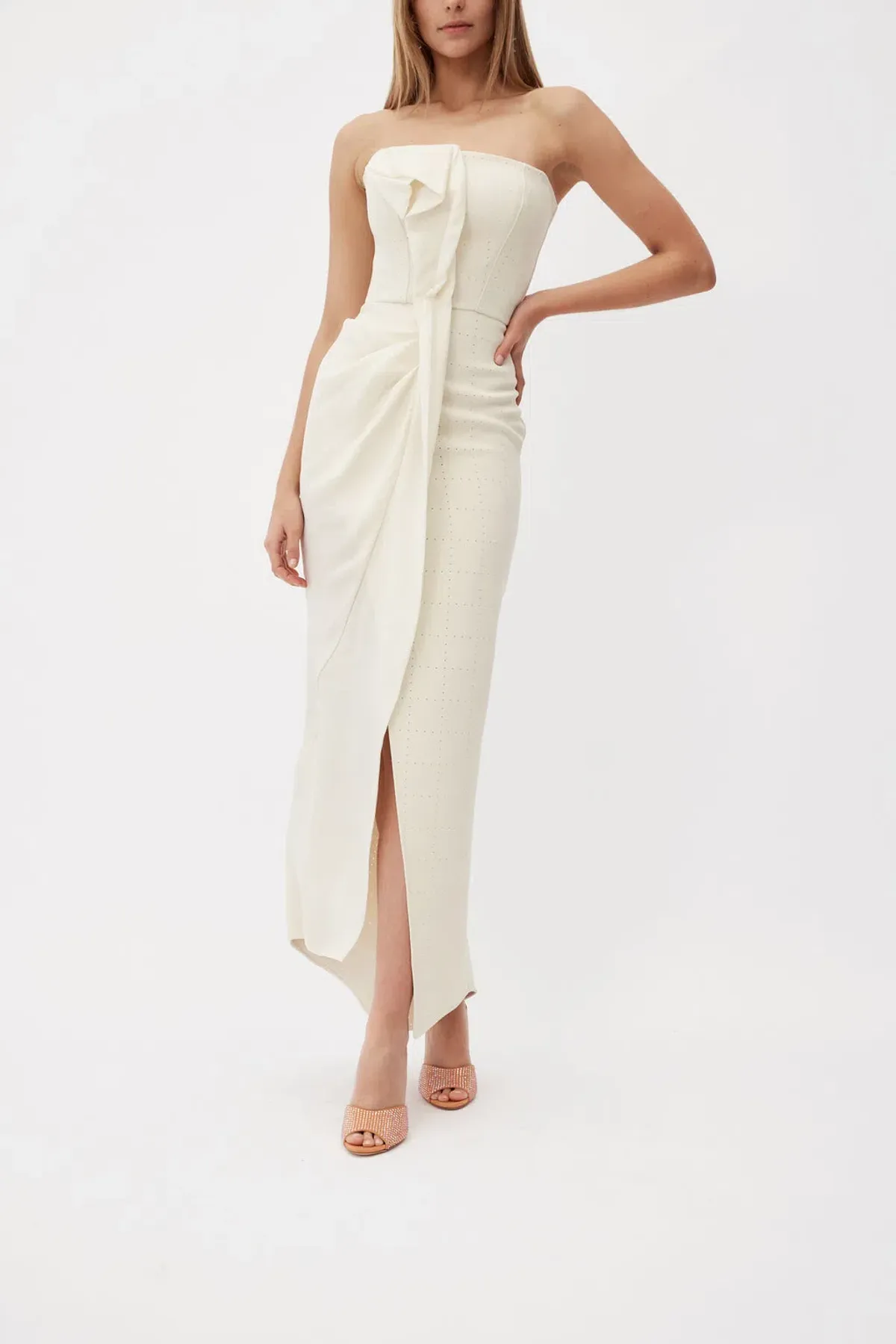 Toni Maticevski Nightshift Plaster Gown White Size 8 for rent on The Volte - main image