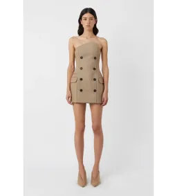 Camilla and Marc Asteria Dress in Tan Brown Size 10 for rent on The Volte - image 1