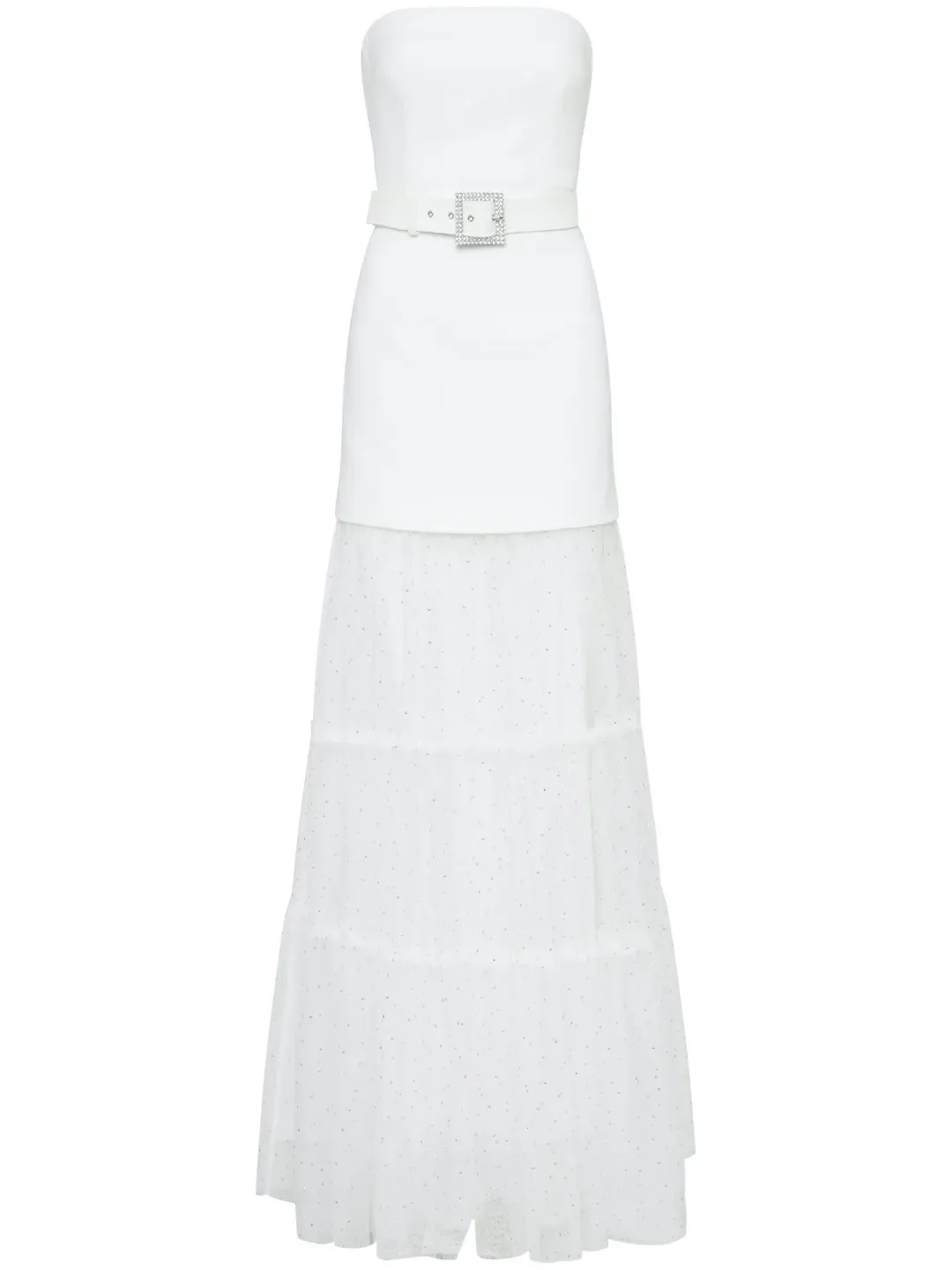 Rebecca Vallance Mirabella Strapless Gown Ivory Size 12 for rent on The Volte - main image