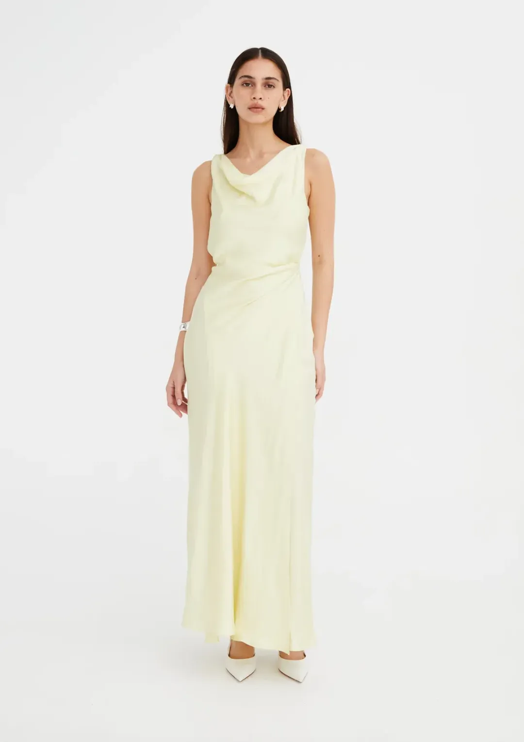 Jillian Boustred Vikki Dress in Lemon Size 1 / AU 8 for rent on The Volte - main image