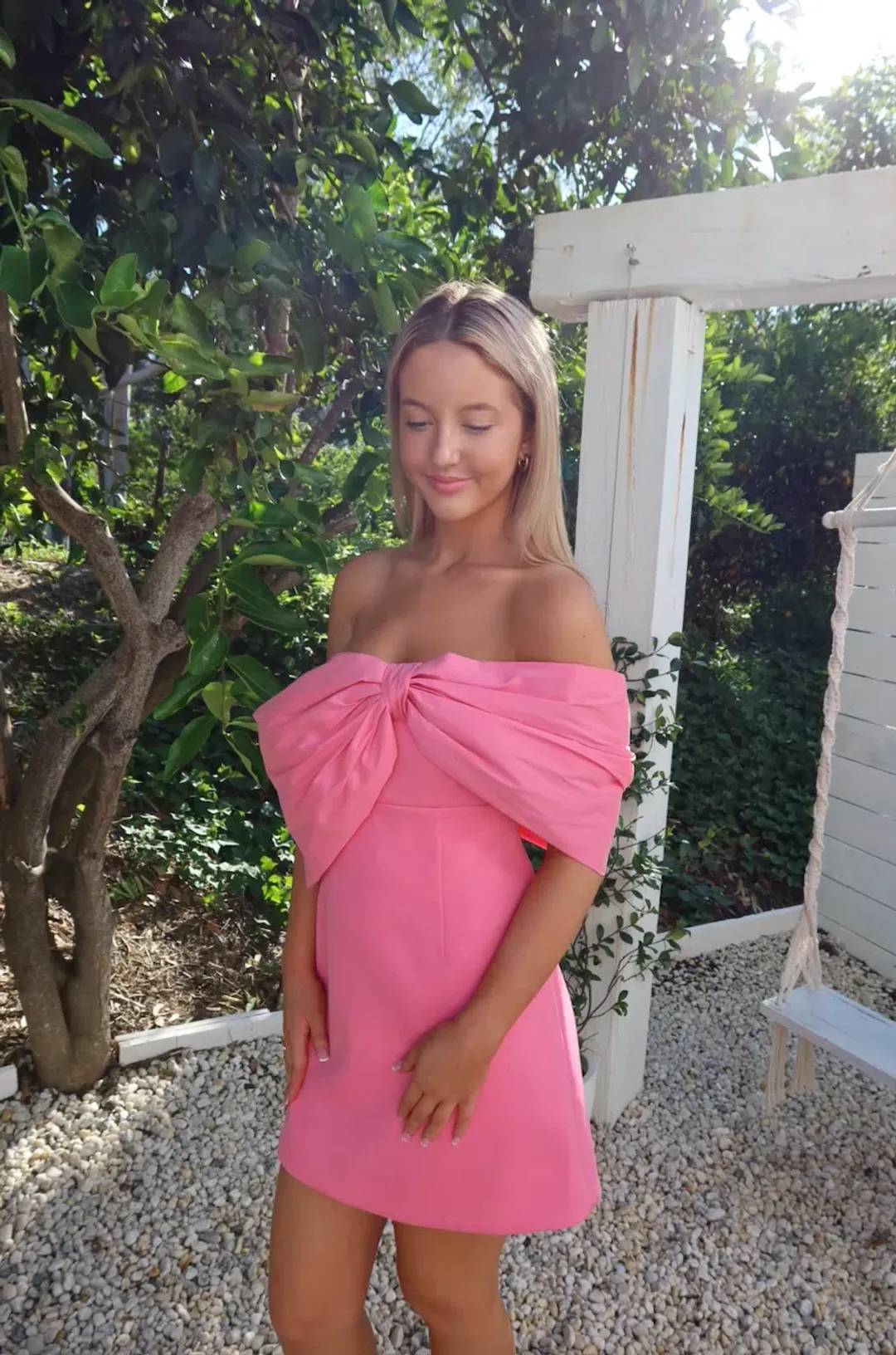 Rachel Gilbert Kace Mini Dress Pink Size 1 / AU 8 for rent on The Volte - main image