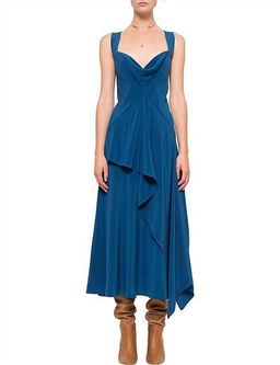 KITX Cerise Ruffle Midi Dress Blue Size 8 for rent on The Volte - image 3