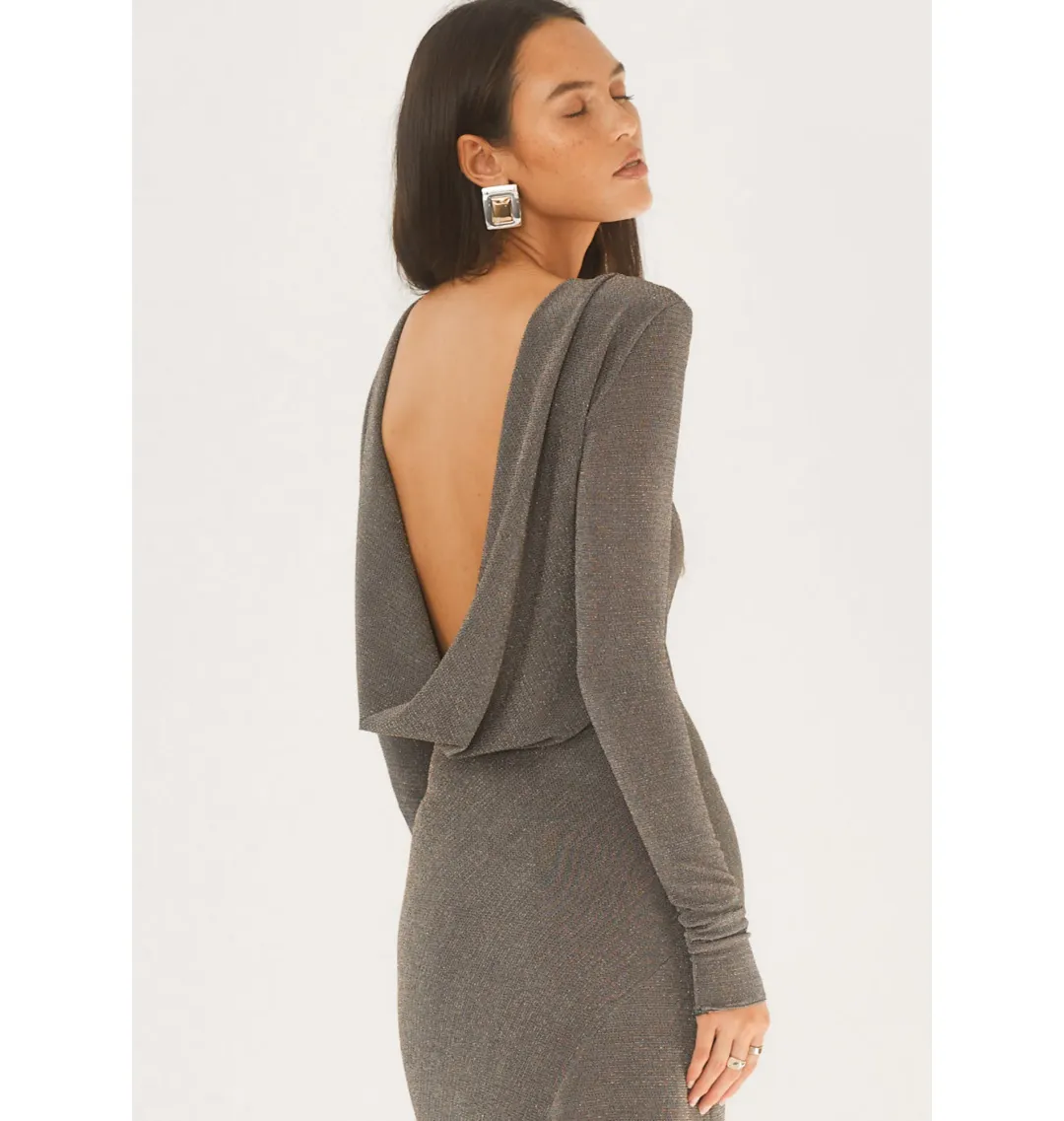 Arcina Ori Jen Dress in Grey Size M / AU 10 for rent on The Volte - main image