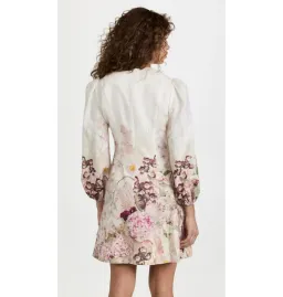 Zimmermann Dancer Hummingbird Mini Dress Alabaster Garden Floral Size 2 / AU 12 for rent on The Volte - image 3