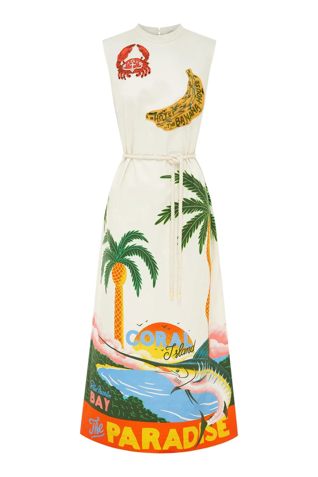 Alemais Samaki Midi Dress Multi Size 14 for rent on The Volte - main image