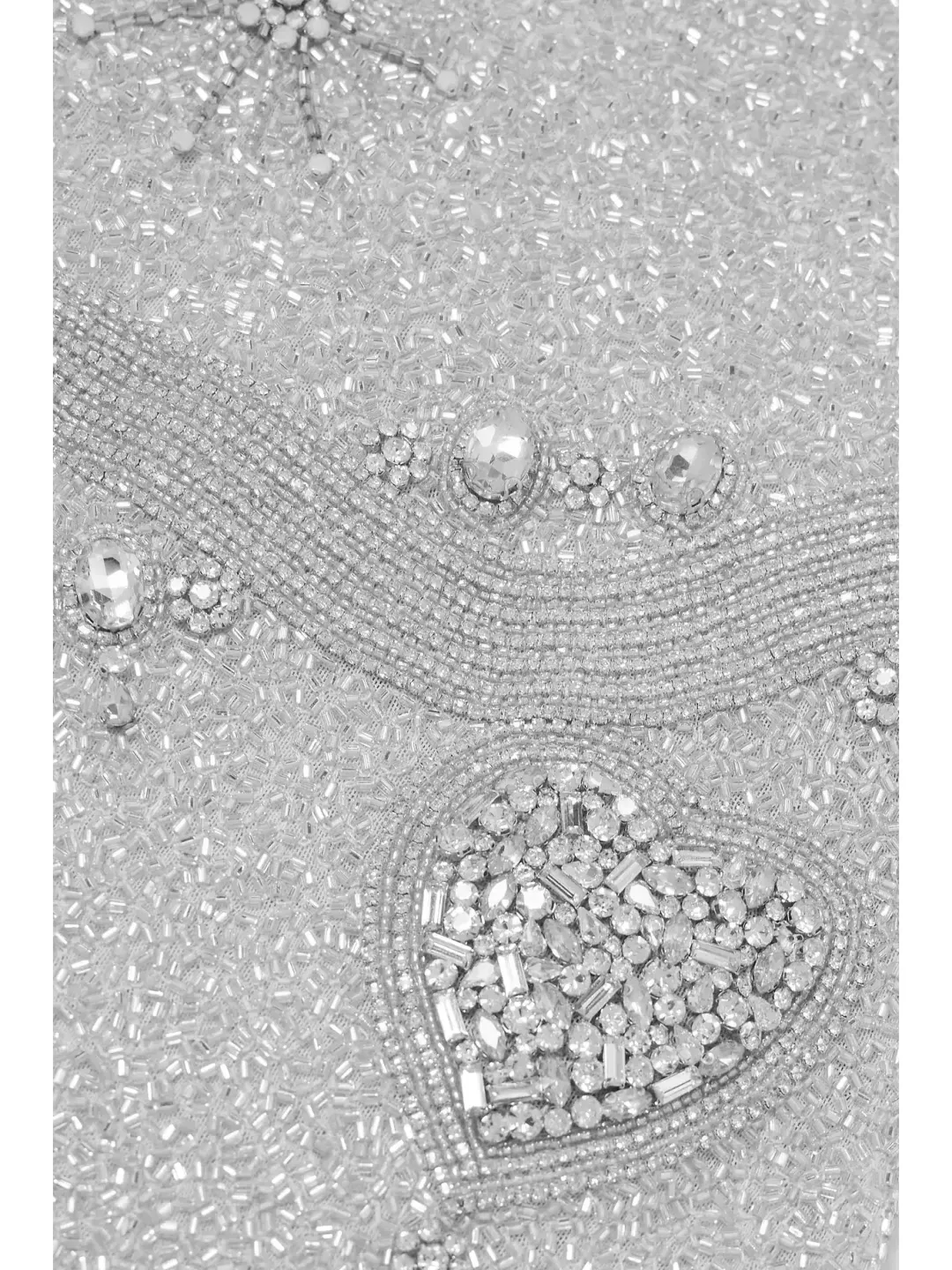 Clio Peppiatt Charm Fringe Mini Dress Silver Size XS / AU 6 for rent on The Volte - main image