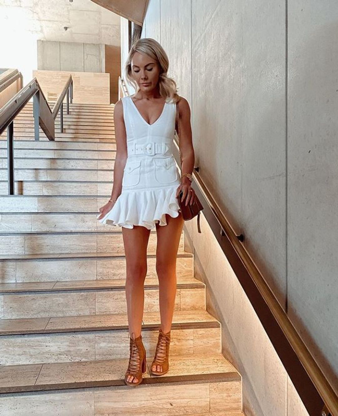 Zimmermann Super Eight Safari Mini Dress Ivory Size 0P / AU 6 for rent on The Volte - main image