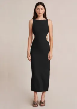 Bec & Bridge Cammi Cut Out Midi Dress Black Size 12 for rent on The Volte - image 1