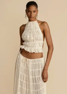 Arcina Ori Juliette Top and Skirt Cream Size S / AU 6-8 for rent on The Volte - image 10