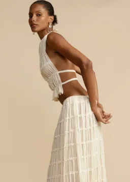 Arcina Ori Juliette Top and Skirt Cream Size S / AU 6-8 for rent on The Volte - image 19