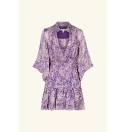 Shona Joy Aurier Button Up Ruched Mini Dress In Aurier Print Size AU 6 for rent on The Volte - image 4