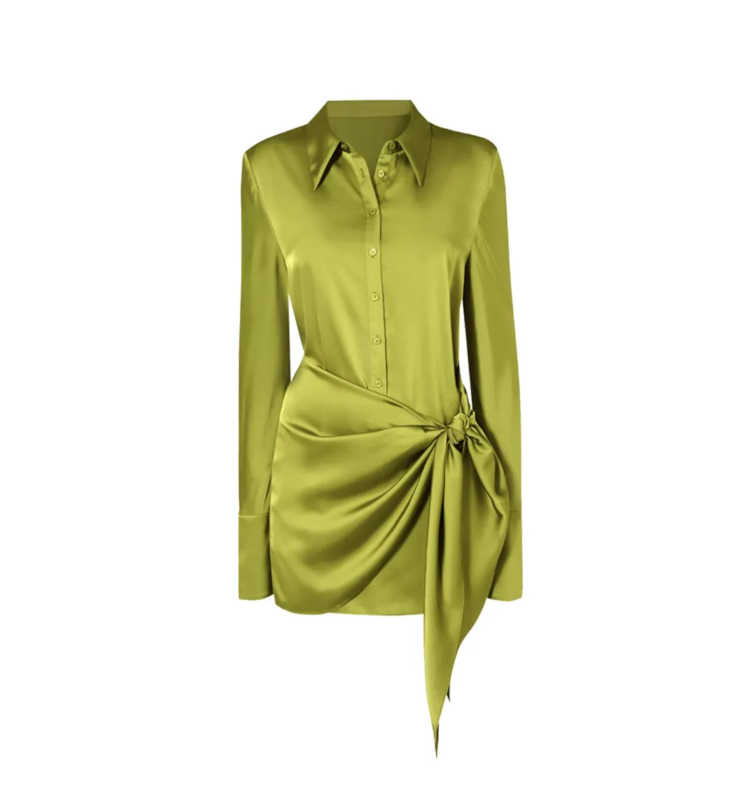 Rat And Boa Alanis Mini Dress in Green Size XL / AU 14 for rent on The Volte - main image